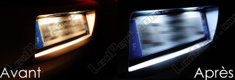 licence plate LED for Subaru Impreza V GK / GT before and after