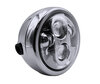 Round and chrome motorcycle housing  headlight for 5.75 inch full LED optics