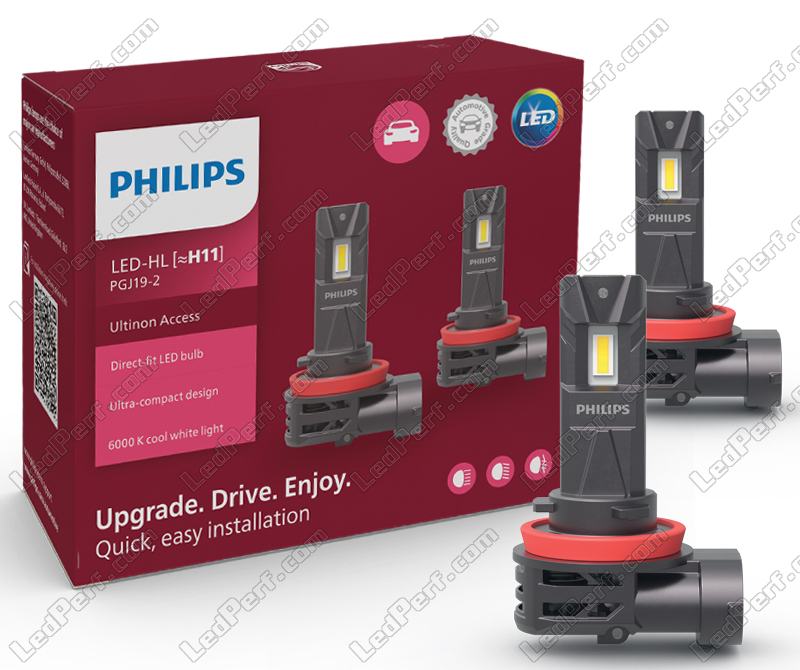 2x Bombillas LED H7 PHILIPS Ultinon Access 6000K - Plug and Play
