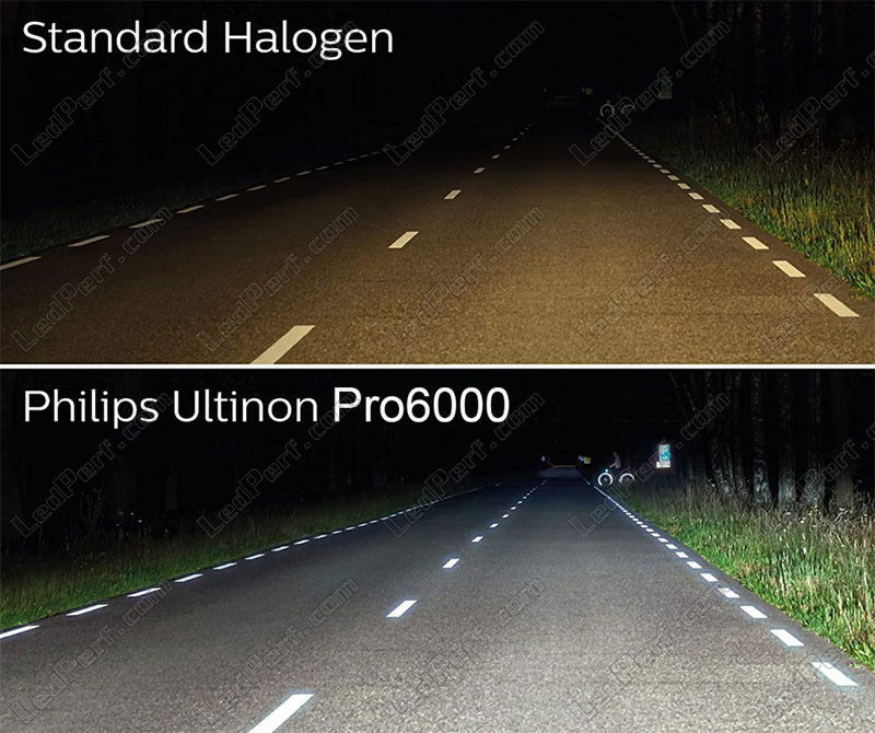 H4 LED Bulbs Kit PHILIPS Ultinon Pro9100 +350% 5800K - LUM11342U91X2