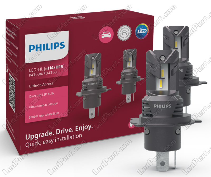 Philips Standard Headlight H4-24V, Dblendcap, Glass, Always Change