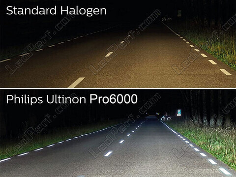 Philips LED Bulbs Approved for Peugeot Partner versus original bulbs
