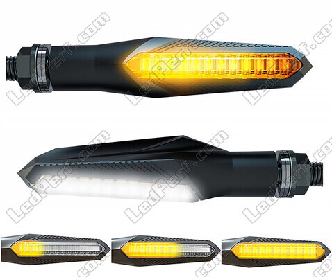 2-in-1 dynamic LED turn signals with integrated Daytime Running Light for Harley-Davidson Fat Boy 1584 - 1690