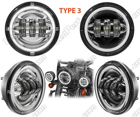 LED Optics for Additional Driving Lights of Harley-Davidson Ultra Classic Electra Glide 1584