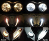 xenon white sidelight bulbs LED for KTM XCF-W 250 (2014 - 2016) before and after