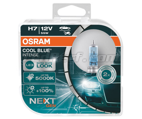 H7: Osram 62210CBB Cool Blue Boost Halogen Bulbs | Pack of 2