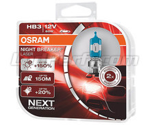Pack of 2 Osram Night Breaker Laser +150% HB3 bulbs  - 9005NL-HCB